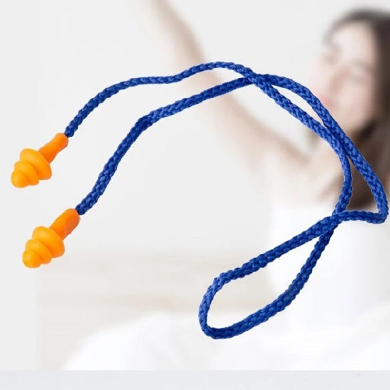 Soft Silicone Corded Earplugs