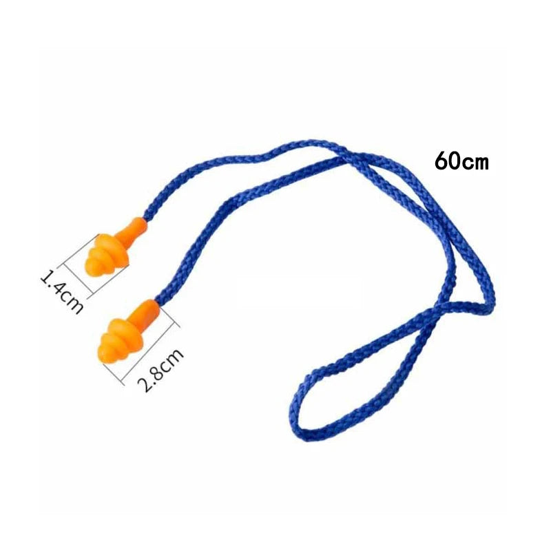 Soft Silicone Corded Earplugs