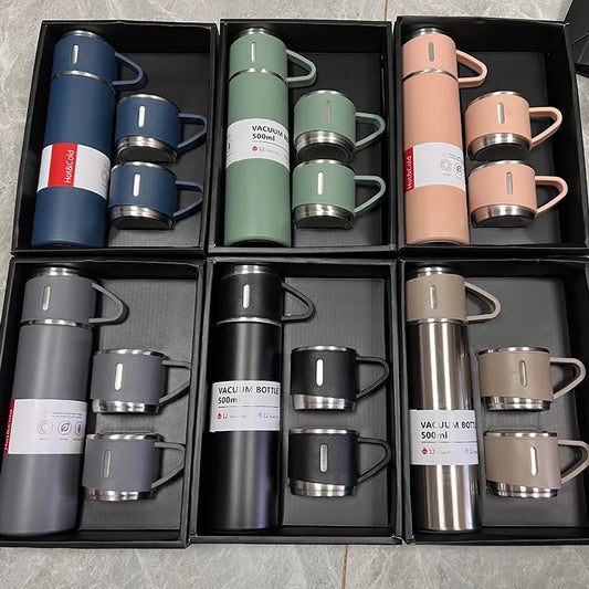 500ML Insulated Thermal Vacuum Flask Set