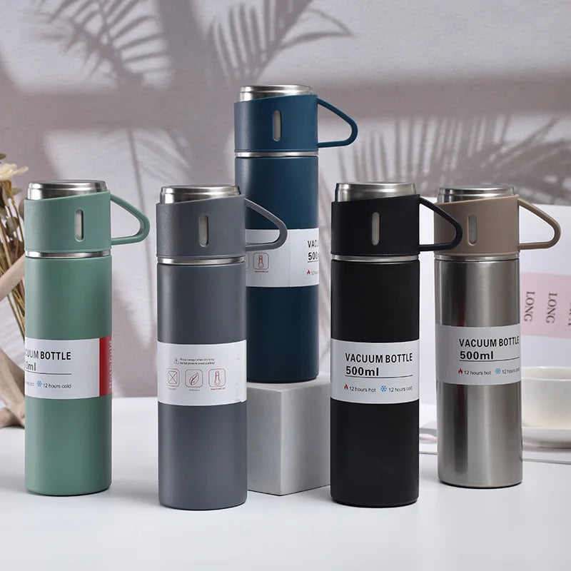 500ML Insulated Thermal Vacuum Flask Set