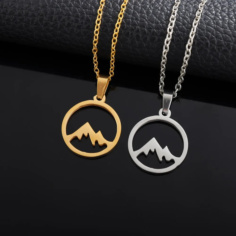 Mountain Pendant Necklace