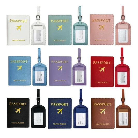 Passport Cover and Luggage Tag Set