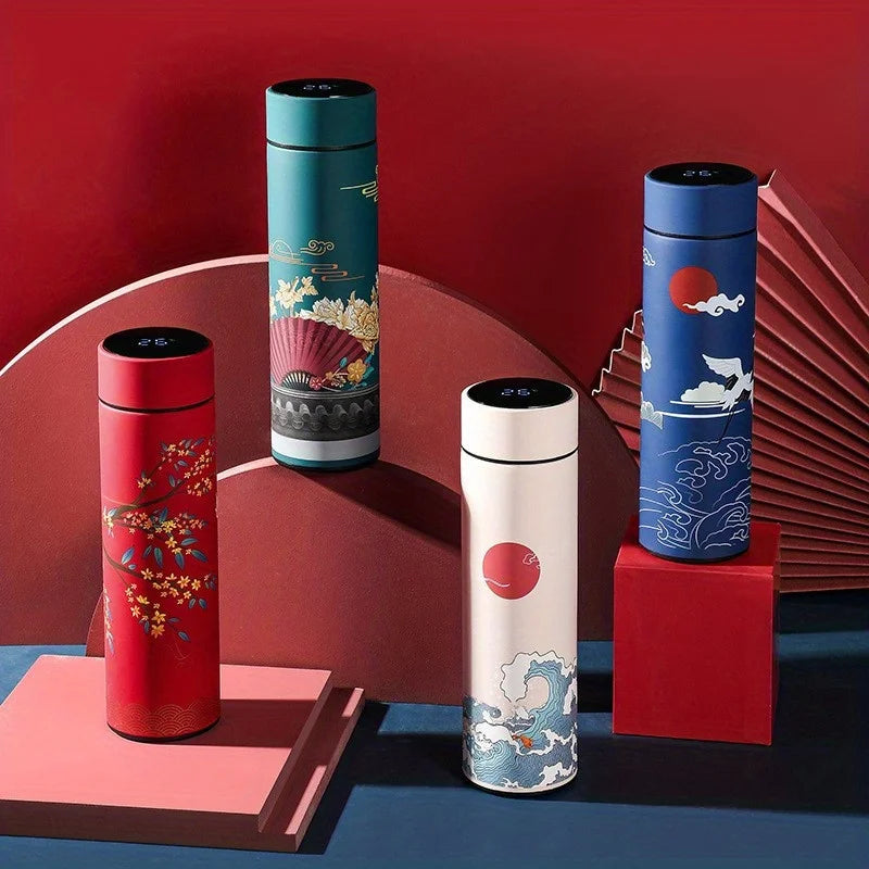 Chinese Art Thermal Water Bottle