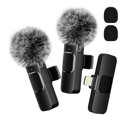 Wireless Microphone For iPhone/Android/Laptop