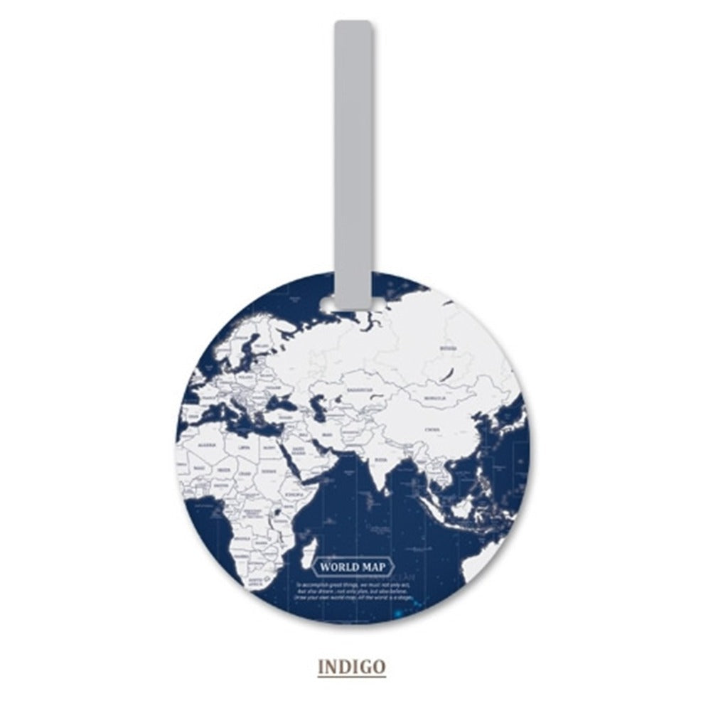 World Map Luggage Tag